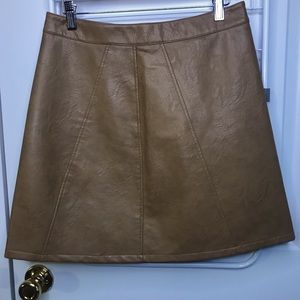 Zara faux leather mini skirt